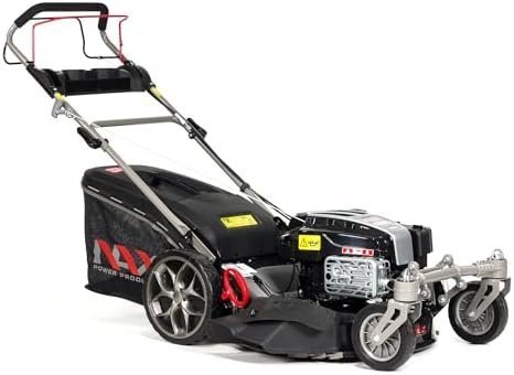 NAX POWER PRODUCTS Briggs et Stratton 5000S Moteur 875Exi Série 190 cm3 ReadyStart Largeur de coupe 56 cm Panier 75L Roues pivotantes avant Tondeuse à gazon à traction à essence